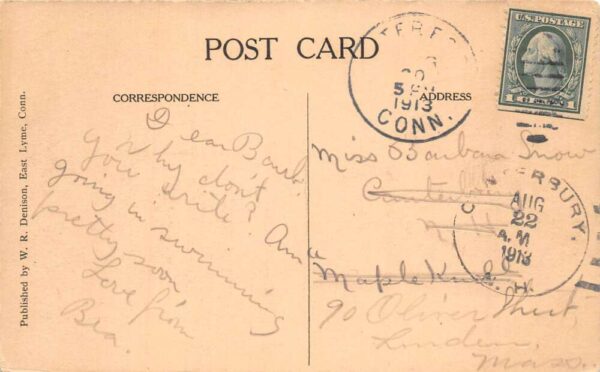 East Lyme Connecticut Golden Spur Park Vintage Postcard AA65752 - Image 2