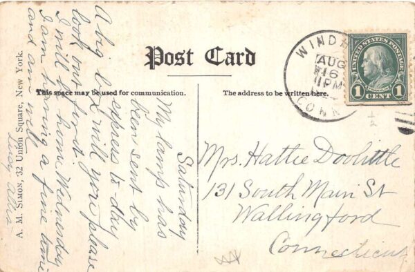 Windham Connecticut Windham Inn Vintage Postcard AA65768 - Image 2