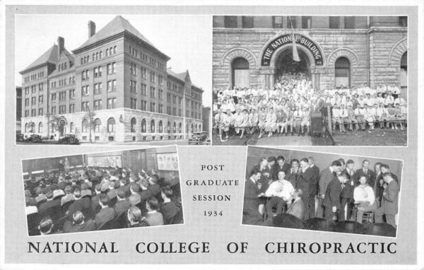 Chicago Illinois Century of Progress Chiropractic College Postcard AA65809