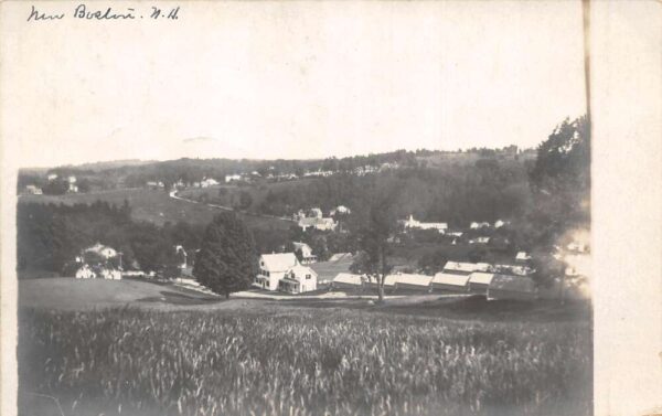 New Berlin New Hampshire Birds Eye View Real Photo Vintage Postcard AA65832