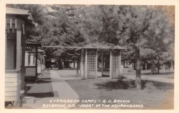 Raybrook New York Evergreen Camps Adirondacks Real Photo Postcard AA65835