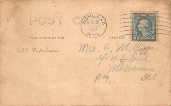 US Navy Ship Sailors with Cannon Military Real Photo Vintage Postcard AA65921 - Image 2