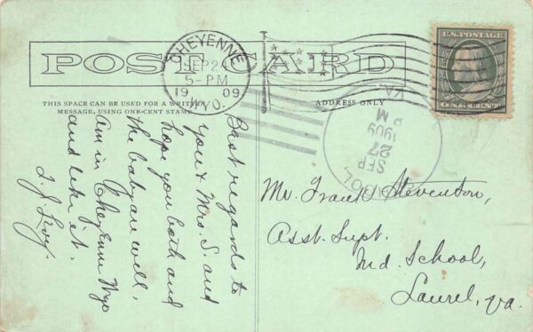 Cowboy Western Greetings "Holding My Own" Vintage Postcard AA65930 - Image 2
