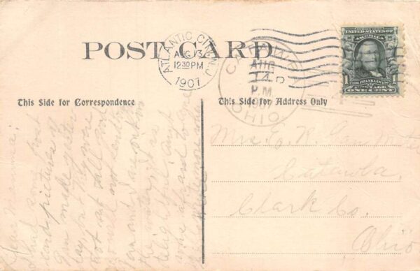 Atlantic City New Jersey Champion Sloop Yacht and Captain Postcard AA65933 - Image 2