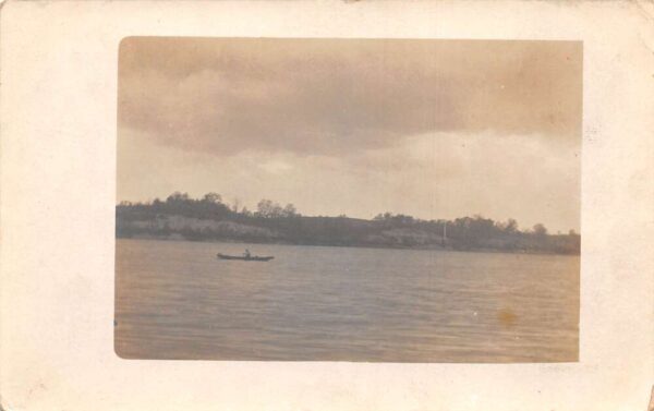 Sandy Hook Missouri Lake Scenic View Real Photo Vintage Postcard AA65936
