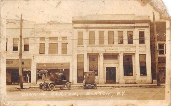Elkton Kentucky Bank Drug Store Cherry Ice Cream Real Photo PC AA65947