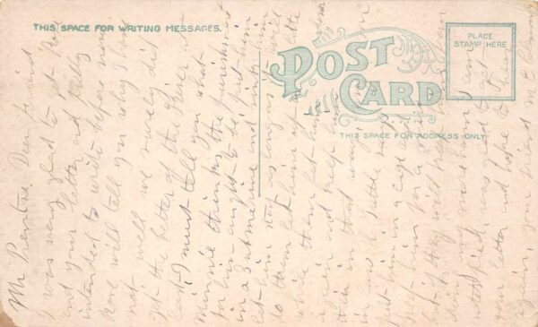 Patriotic Greetings Uncle Sam US Navy Ship Lighthouse Vintage Postcard AA66018 - Image 2