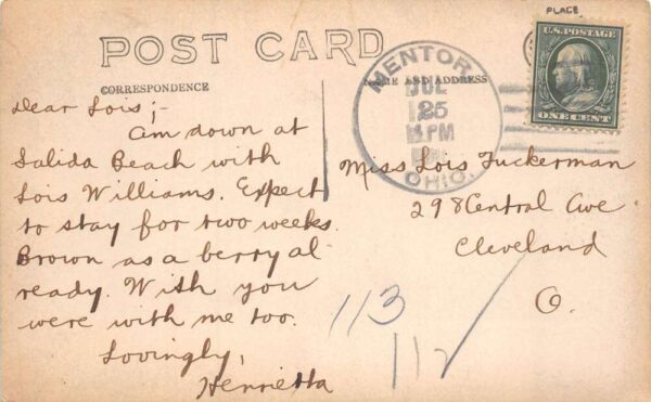 Mentor Ohio The Cottage Real Photo Vintage Postcard AA66087 - Image 2