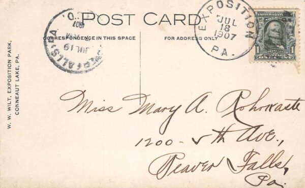 Conneaut Lake Pennsylvania Sunrise Scenic View Real Photo Postcard AA66145 - Image 2