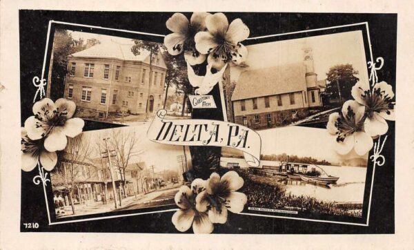 Delta Pennsylvania Greetings Multiview Real Photo Postcard AA66277