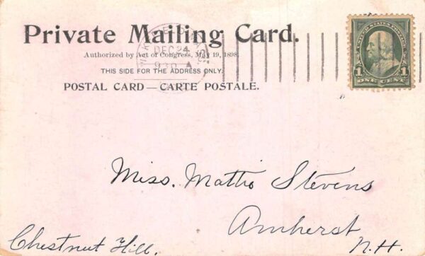 Wakefield Massachusetts Soldiers and Sailors Monument Private Mail PC AA66347 - Image 2