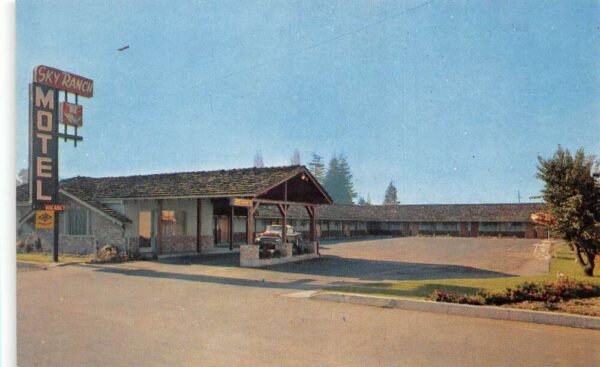 Palo Alto California Sky Ranch Motel Vintage Postcard AA66447