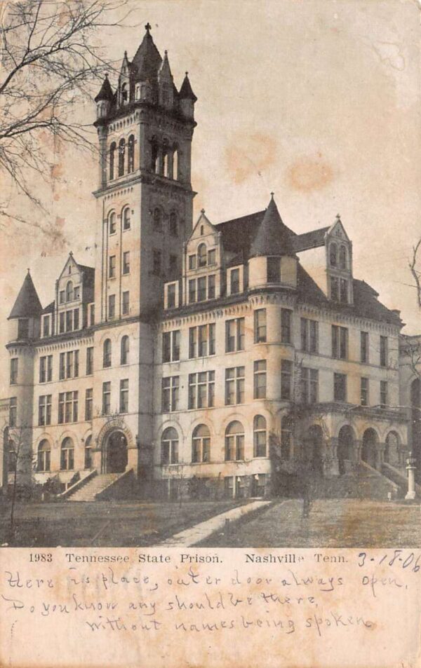 Nashville Tennessee State Prison Vintage Postcard AA66550