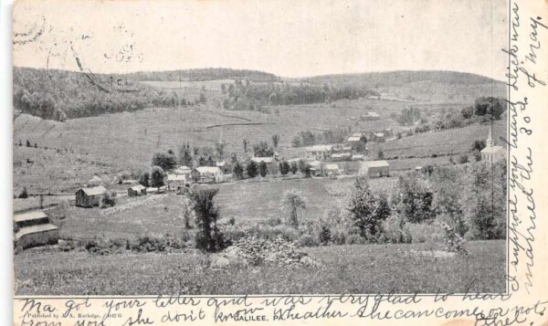 Calilee Pennsylvania Birds Eye View Vintage Postcard AA66559