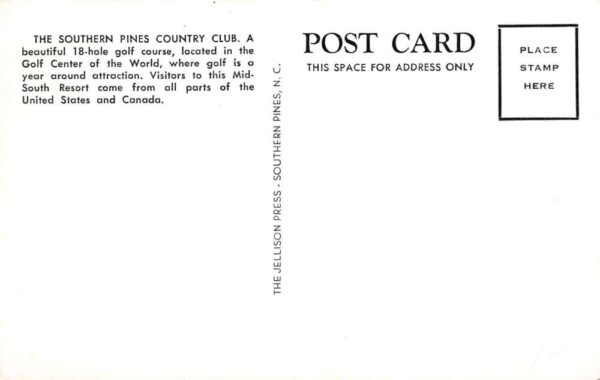 Southern Pines North Carolina Southern Pines Country Club Multi-View PC U4107 - Image 2