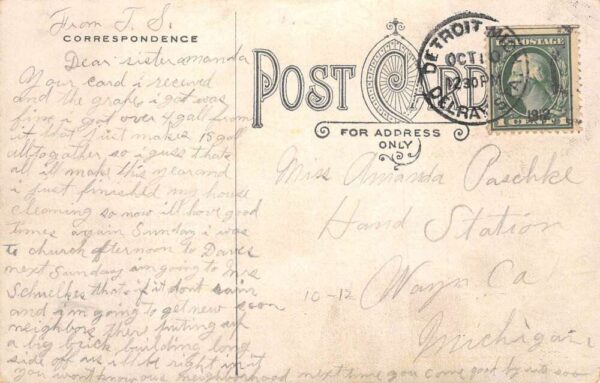 Suffragette Madonna Crop of 1910 Man with Baby Doll Vintage Postcard AA66714 - Image 2