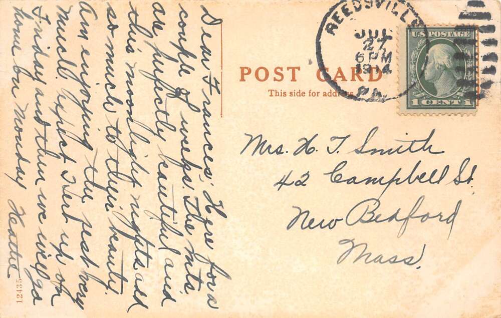 Reedsville Pennsylvania Presbyterian Church Vintage Postcard AA66731 - Image 2