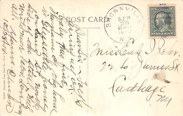 Brownville New York ME Church Vintage Postcard AA66736 - Image 2