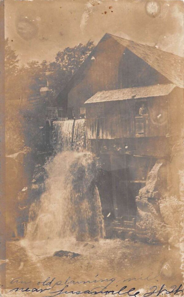 Susanville California Old Mill Waterfall Real Photo Postcard AA66789