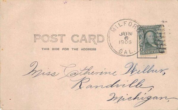 Susanville California Old Mill Waterfall Real Photo Postcard AA66789 - Image 2