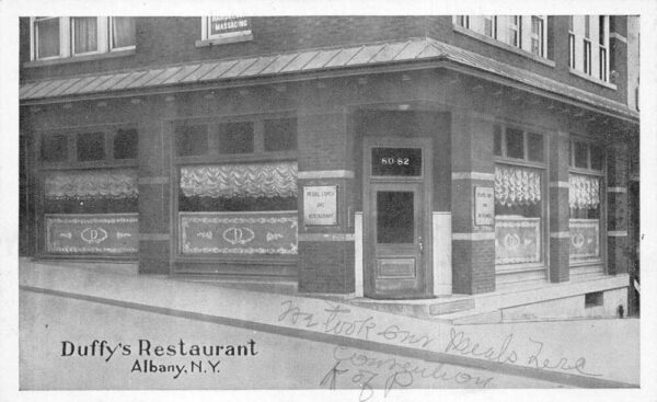Albany New York Duffy's Restaurant Vintage Postcard AA67045