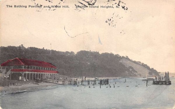 Shelter Island Heights New York Bathing Pavilion and White Hill PC AA67179