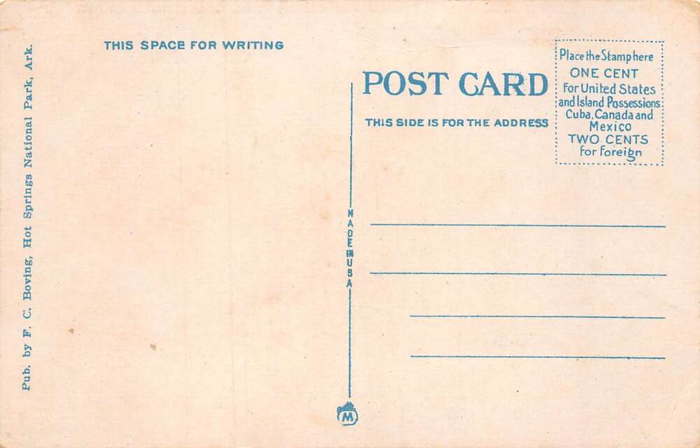 Hot Springs National Park Arkansas Golf Links and Country Club Postcard AA67207 - Image 2