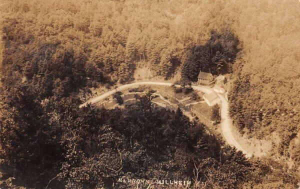 Millheim Pennsylvania The Narrows Aerial View Real Photo Postcard AA67344