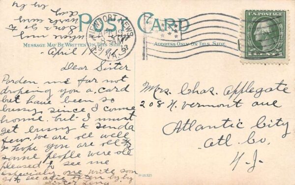 Newport News Virginia Scenes At The Ship Yard Multi-View Vintage Postcard U4532 - Image 2