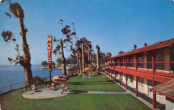 Santa Cruz California Sea & Sand Motel, Exterior Photochrome PC U4731