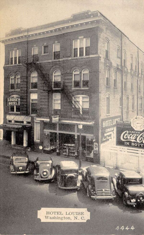Washington North Carolina Hotel Louise Coke Sign Vintage Postcard AA67781