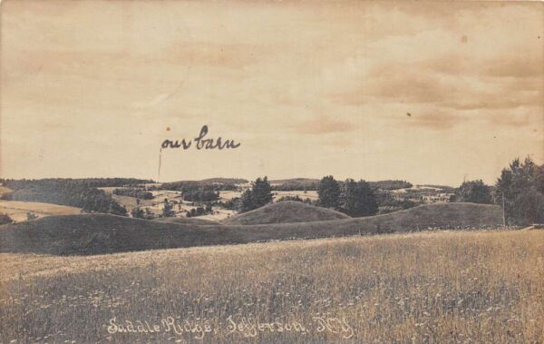 Jefferson New York Saddle Ridge Scenic View Real Photo Postcard AA67833