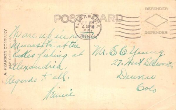 Alexandria Minnesota Blake Hotel Real Photo Vintage Postcard AA67835 - Image 2