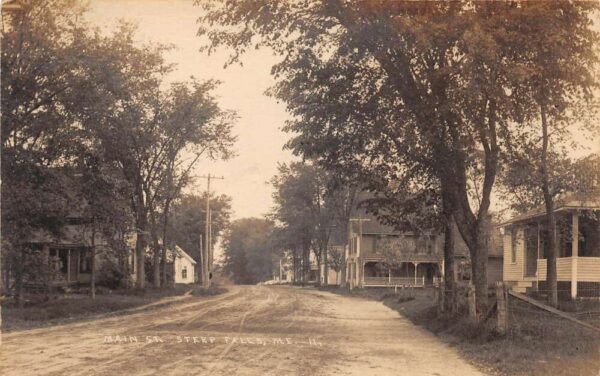 Steep Falls Maine Main Street Real Photo Vintage Postcard AA67859