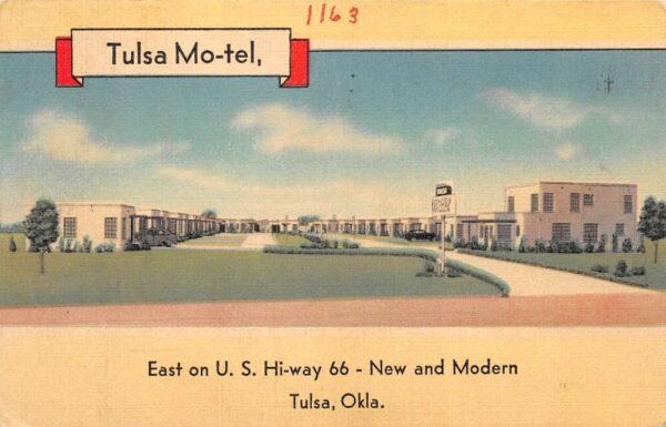 Tulsa Oklahoma Tulsa Motel Roadside America Vintage Postcard AA67891