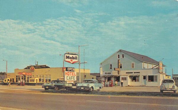 Naubinway Michigan Vallier's Iga Store Naubinway Hotel Mobil Gas PC AA67952