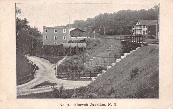 Nineveh Junction New York Town View & Standard Oil Co. Photo Print PC U4950