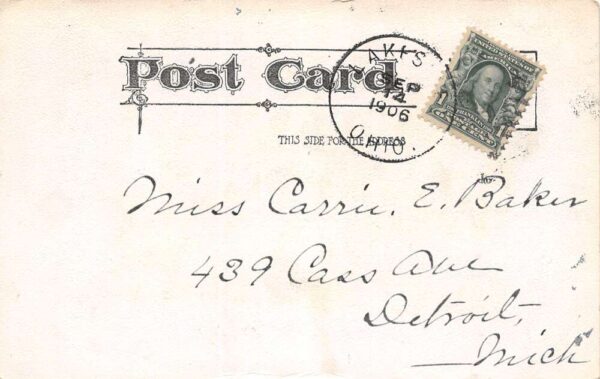 Lakeside Ohio No. 455 Life Saving Station Undivided Back Vintage Postcard U4956 - Image 2