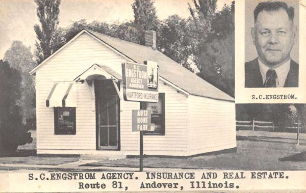 Andover Illinois S.C. Engstrom Insurance & Real Estate Photo Print PC U4968