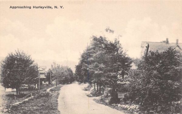 Hurleyville New York Approaching Hurleyville, Photo Print Vintage Postcard U4988