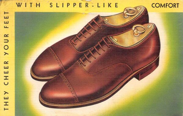 Detroit Michigan Gordon's Ground Gripper Shoe Advertising Postcard AA68014