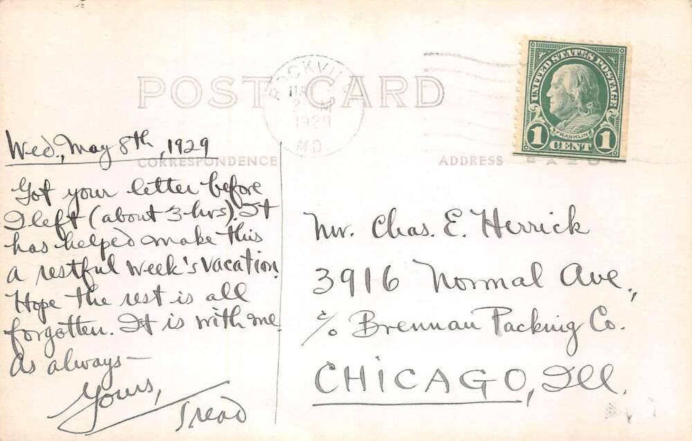 Bethesda Maryland Congressional Country Club Real Photo Vintage Postcard AA68062 - Image 2