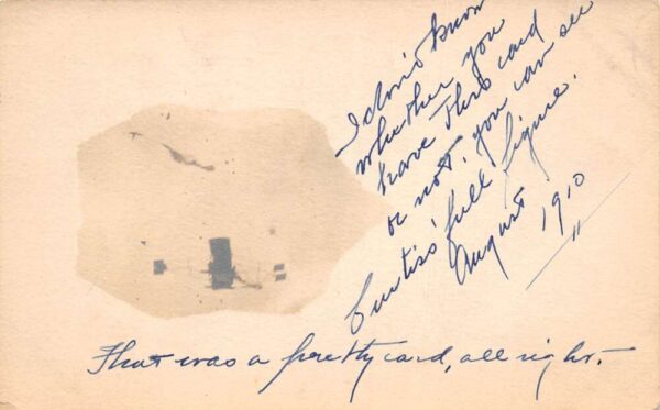 Wilmington Delaware Man Flying Airplane Real Photo Vintage Postcard AA68094