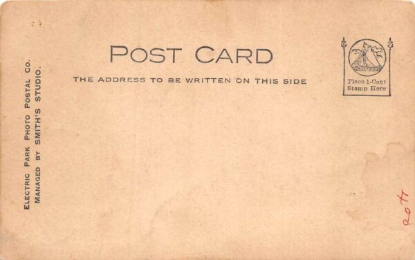 Men Sitting in Car Smith's Studio Real Photo Vintage Postcard AA68109 - Image 2