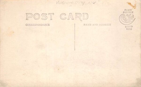 Virginia City Nevada Theatre and Horse Wagon Real Photo Postcard AA68154 - Image 2