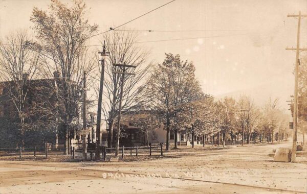 West Rutland Virginia Clarendon Avenue Street Scene Real Photo Postcard AA68188