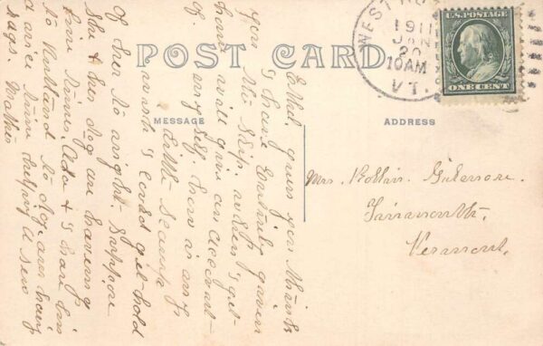 West Rutland Virginia Clarendon Avenue Street Scene Real Photo Postcard AA68188 - Image 2