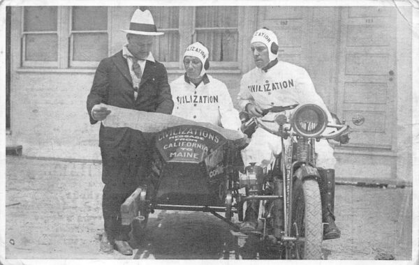 Los Angeles California to Portland Maine Motorcycle Trip Civilization PC AA68356