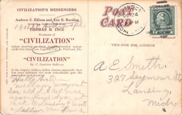 Los Angeles California to Portland Maine Motorcycle Trip Civilization PC AA68356 - Image 2