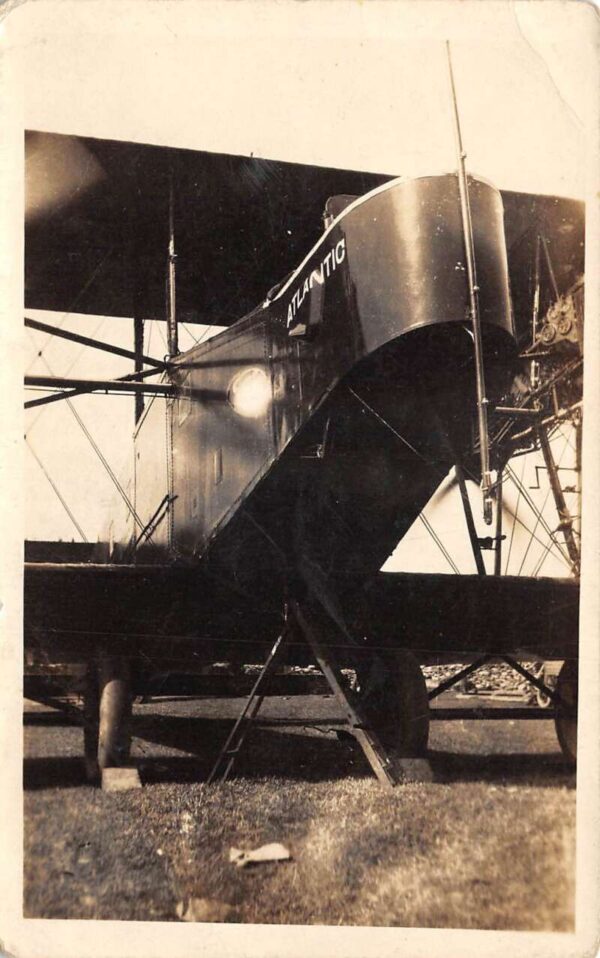 Handley Page Airplane Atlantic Real Photo Vintage Postcard AA68363